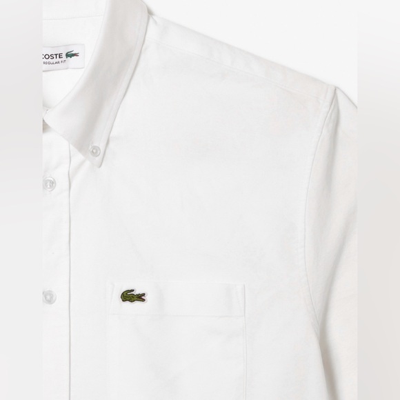 MEN'S REGULAR FIT SHORT SLEEVE OXFORD SHIRT - Picture 4 of 5